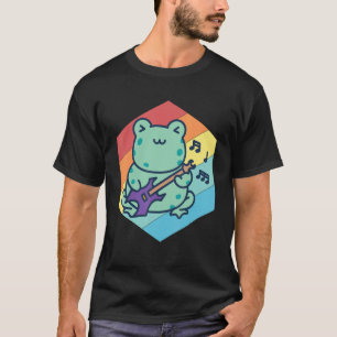 Cute Guitarist Frog Guitar Rock guitar Musician Si T-Shirt