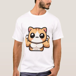 Cute Gym Cat T-Shirt