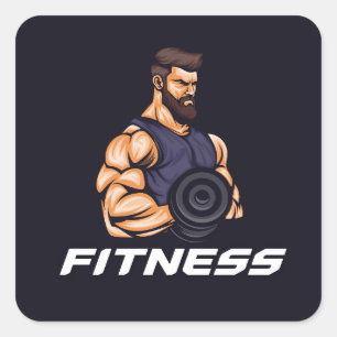 Cute Gym / Fitness Sticker no excuses