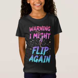 Cute Gymnastics Art for Girls, Kids, Women Gym T-Shirt