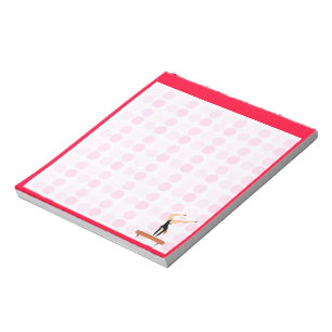 Cute Gymnastics Balance Beam Notepad