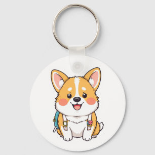 Cute Hachiko Akita Inu Loyal Dog Japan Key Ring