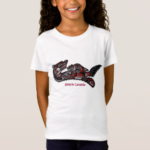 Cute Haida Mother Otter Love KIDS Shirt