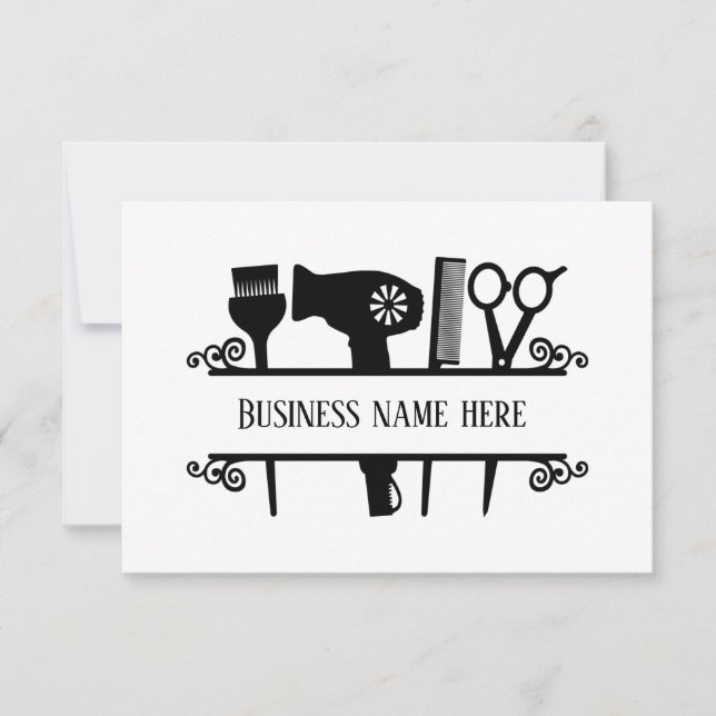 cute hair stylist any purpose card (Front)