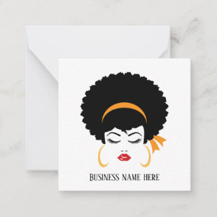 cute hair stylist makeup artist any purpose card