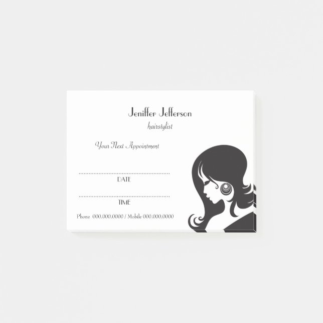 Cute Hairdresser Appointment Post-it® Notes (Front)