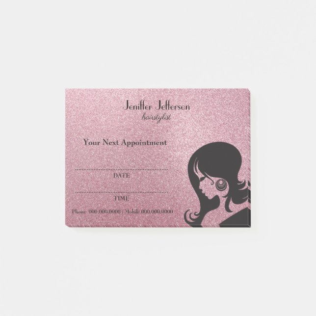 Cute Hairdresser Appointment Post-it® Notes (Front)