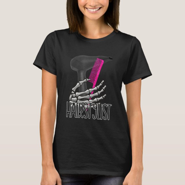 Cute hairstylist cosmetology hairdresser beauticia T-Shirt (Front)