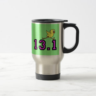 Cute half marathon travel mug