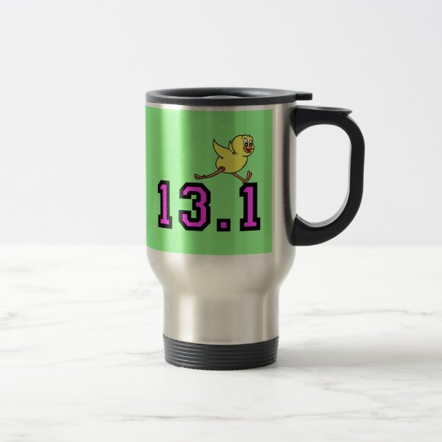 Cute half marathon travel mug (Right)