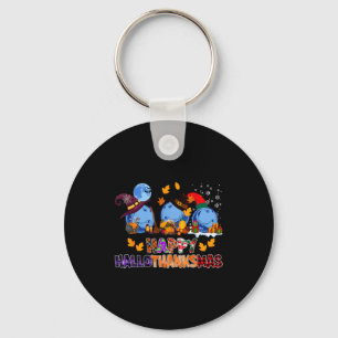 Cute Hallothanksmas Bowling Halloween Thanksgiving Key Ring