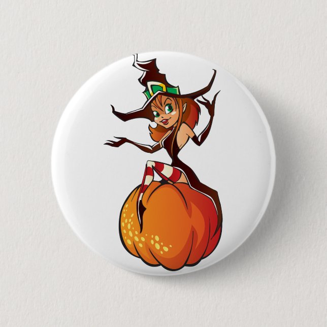 Cute Halloween 6 Cm Round Badge (Front)