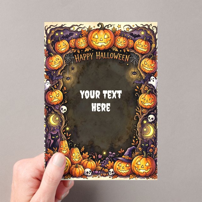 Cute Halloween Acrylic Invitation #10 (Insitu (Handheld))