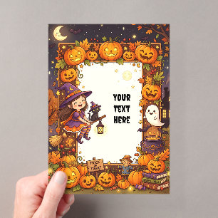 Cute Halloween Acrylic Invitation #2
