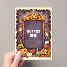 Cute Halloween Acrylic Invitation #9