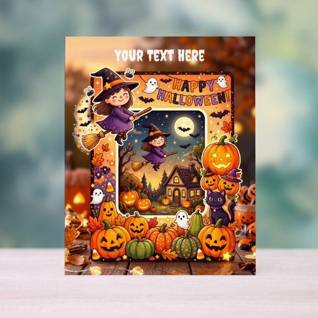 Cute Halloween Acrylic Sign #1 (Neutral)