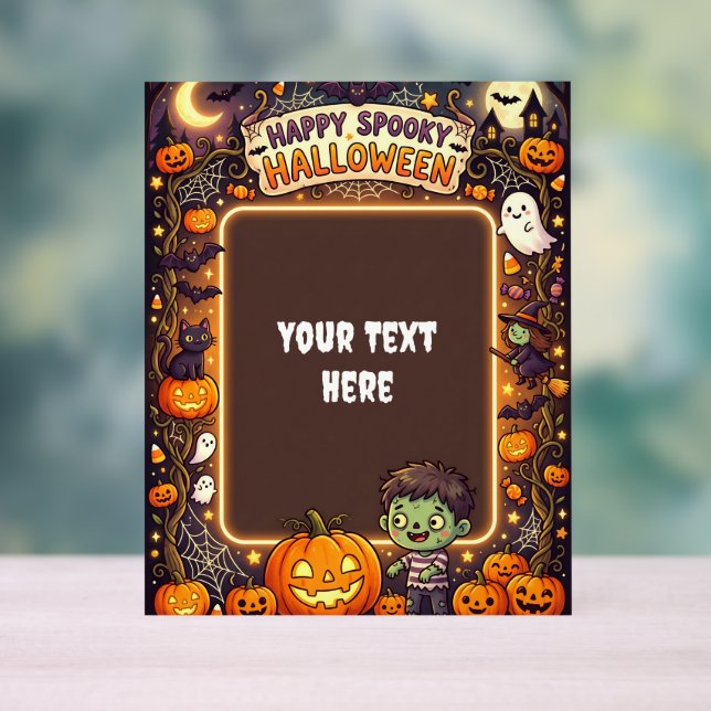 Cute Halloween Acrylic Sign #2 (Neutral)