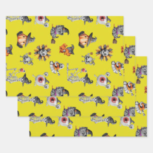 Cute Halloween all-over design Wrapping Paper Sheet