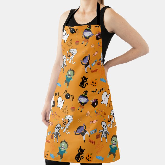 Cute Halloween All-Over Print Apron (Insitu)