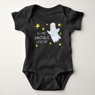 Cute Halloween All the Ghouls Love Me Boys Baby Bodysuit