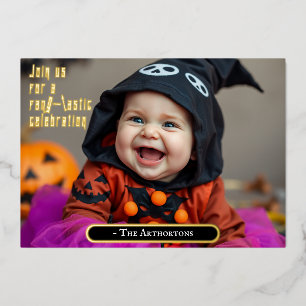 Cute Halloween Baby in Witch Dress