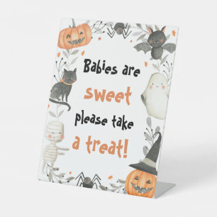 Cute Halloween Baby Shower Babies are Sweet Sign 