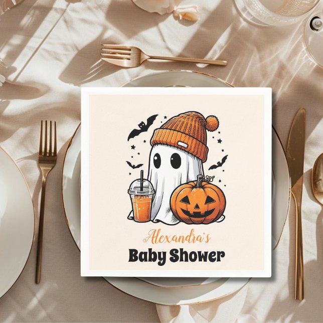 Cute Halloween Baby Shower Napkin (Creator Uploaded)