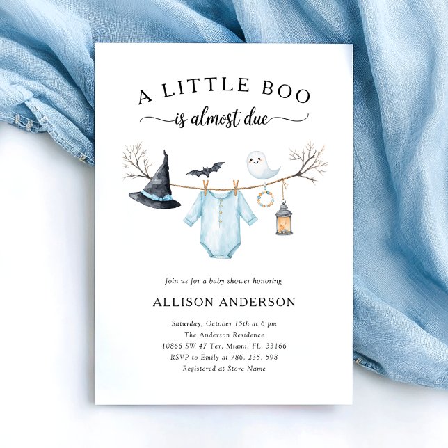 Cute Halloween Baby Shower Witch Invitation (Creator Uploaded)