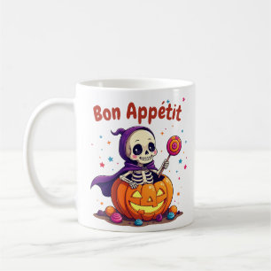 Cute Halloween baby skeleton mug