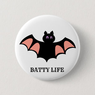 Cute Halloween Bat 6 Cm Round Badge