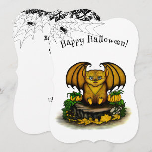 Cute Halloween Bat Card