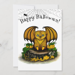 Cute Halloween Bat Card
