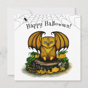  Cute Halloween Bat Card