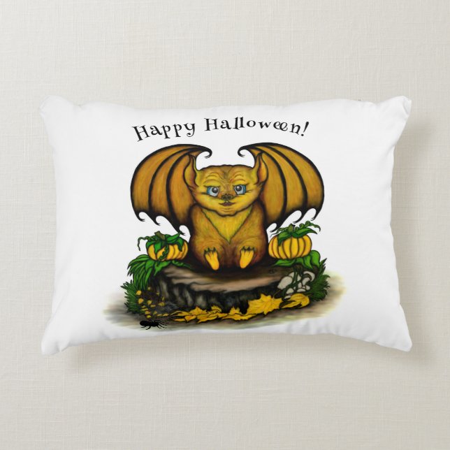  Cute Halloween Bat Decorative Cushion (Front)