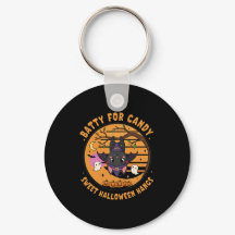 Cute Halloween Bat & Ghosts Keychain