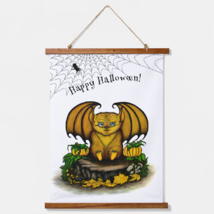 Cute Halloween Bat Hanging Tapestry
