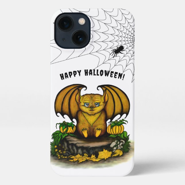 Cute Halloween Bat iPhone Case (Back)