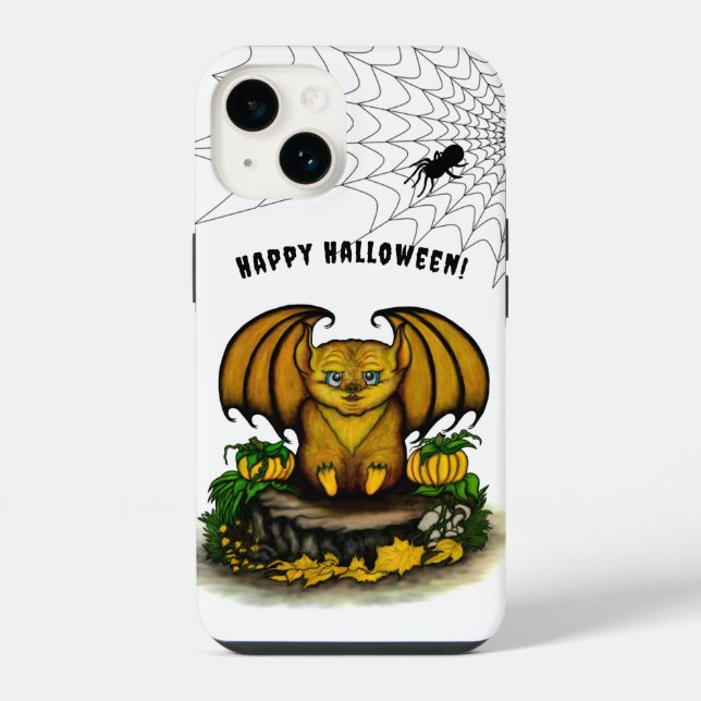 Cute Halloween Bat iPhone Case (Back)