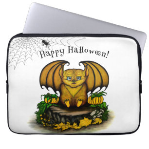 Cute Halloween Bat Laptop Sleeve