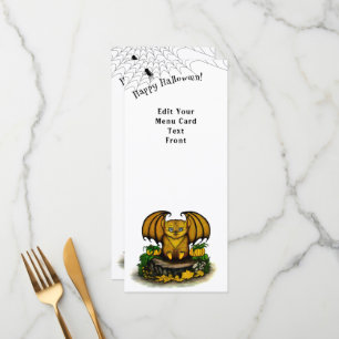 Cute Halloween Bat Menu