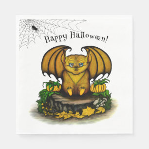 Cute Halloween Bat Napkin