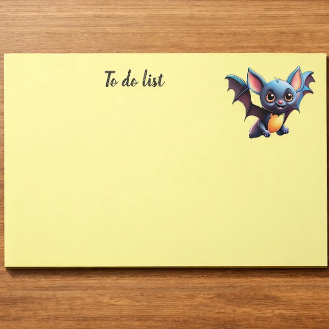 Cute Halloween Bat Notepad (Creator Uploaded)