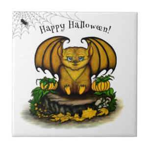 Cute Halloween Bat Tile