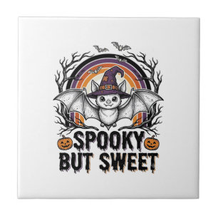 Cute Halloween Bat Vintage Engraving Spooky Shirt Tile