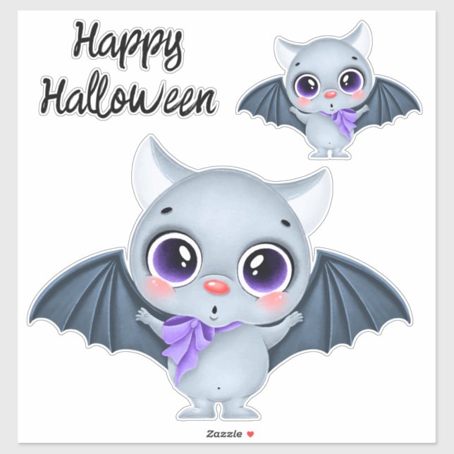 Cute Halloween Bats (Sheet)
