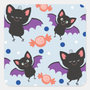 Cute Halloween Bats Stickers