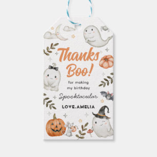 Cute Halloween Birthday Favour Tags