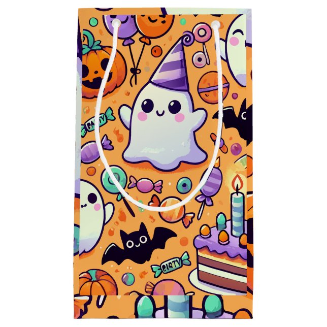 Cute Halloween Birthday Gift Bag (Front)