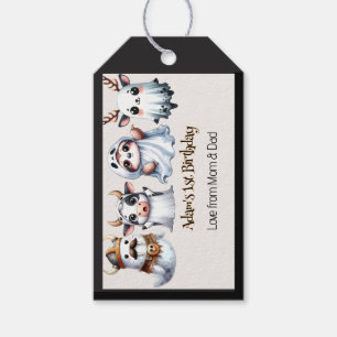 Cute Halloween Birthday Gift Tags