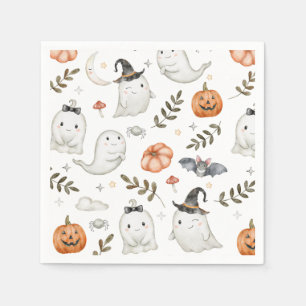 Cute Halloween Birthday Napkins